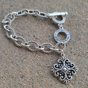 Premier Designer  Silver Tone Chain Bracelet Like New